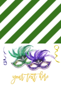 Mardi Gras Food Tent Masks Single: Mardi Gras Food Tent Masks Single