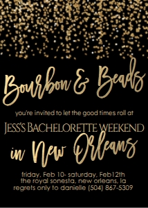 Mardi Gras Bourbon and Beads Bachelorette: Mardi Gras Bourbon and Beads Bachelorette