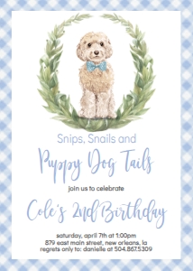 Birthday Dog Doodle Blue: Birthday Dog Doodle Blue