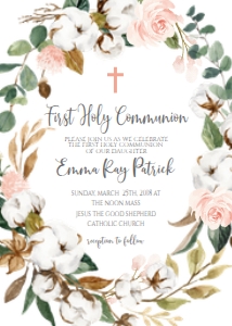 Communion Cotton Wreath: Communion Cotton Wreath