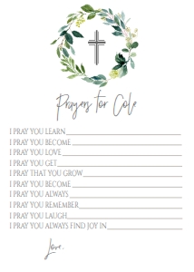 Prayer Card Greenery Wreath: Communion Green Leaf Wreath