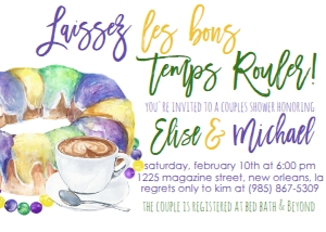 Mardi Gras King Cake Coffee design preview