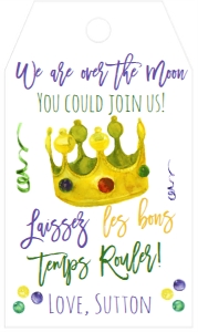 Mardi Gras Favor Tag: Mardi Gras Favor Tag