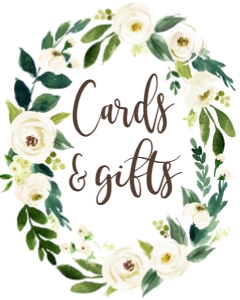 BSS White Floral Wreath Cards Gifts: BSS White Floral Wreath Cards Gifts