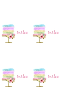 Food Tent Two Sweet Cake Full Page: Food Tent Two Sweet Cake Single
