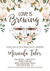 Bridal Shower Love Is Brewing Cotton: Bridal Shower Love Is Brewing Cotton