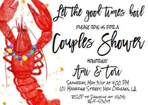 Crawfish Boil Mardi Gras Couple Shower: Crawfish Boil Mardi Gras Couple Shower