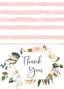 Communion Cotton Magnolia Thank You Card: Communion Cotton Magnolia