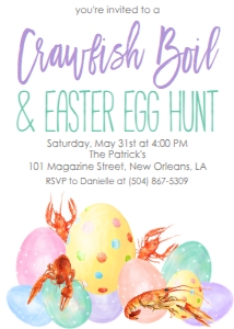 Crawfish Boil Easter Egg Hunt Pastel: Crawfish Boil Easter Egg Hunt Pastel