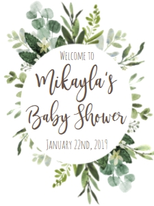 BSS Greenery AB Welcome 18x24 design preview