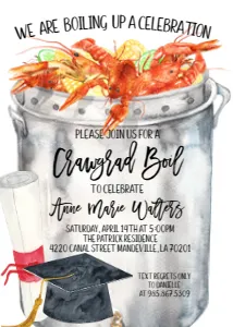 Crawfish Boil Graduation Diploma: Crawfish Boil Graduation Diploma