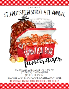 Crawfish Boil Flyer 8.5x11: Crawfish Boil Flyer 8.5x11