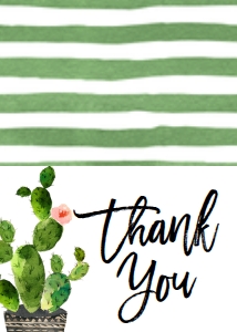 Baby Shower Cactus Taco bout a Baby Thank You Card: Graduation Cactus Invite