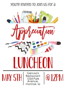 School Teacher Appreciation Luncheon Supplies: School Teacher Appreciation Week Supplies