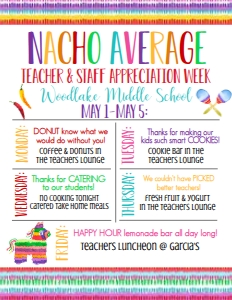 School Teacher Appreciation Week Fiesta: School Teacher Appreciation Fiesta