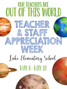 School Teacher Appreciation World Sign 18x24: School Teacher Appreciation Week World