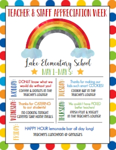School Teacher Appreciation Week Rainbow: School Teacher Appreciation Week Rainbow