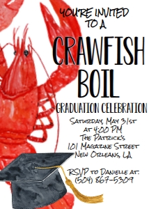Crawfish Boil Single Graduation Celebration: Crawfish Boil Single Graduation Celebration