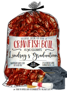 Crawfish Boil Sack Graduation design preview