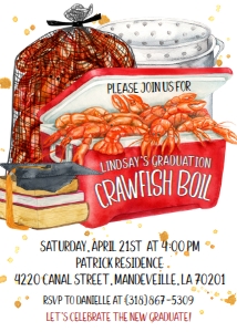 Crawfish Boil Ice Chest Graduation design preview