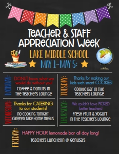 School Teacher Appreciation Week Banner Chalkboard: School Teacher Appreciation Week Banner Chalkboard