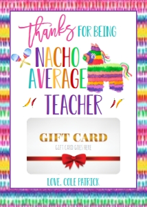 School Gift Card Holder Nacho Average: School Gift Card Holder Nacho Average