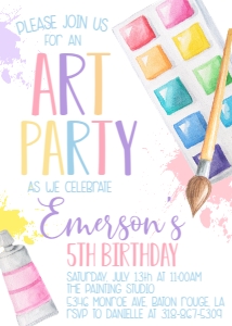 Birthday Art Party Pastel: Birthday Art Party Pastel