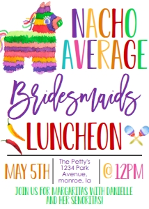 Fiesta Bridesmaids Luncheon Invitation design preview