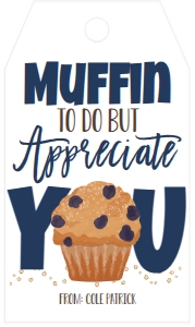 School Teacher Muffin Tag design preview