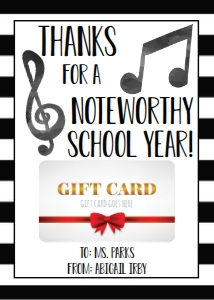 School Gift Card Holder Music: School Gift Card Holder Music