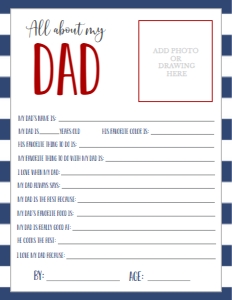 Father's Day Navy About My Dad: Father's Day Navy About My Daddy