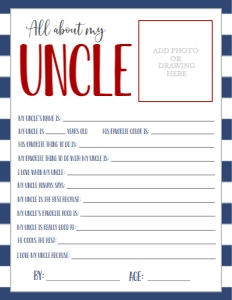Father's Day Navy About My Uncle: Father's Day Navy About My Daddy