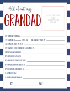 Father's Day Navy About My Grandad: Father's Day Navy About My Daddy