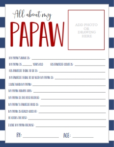 Father's Day Navy About My Papaw: Father's Day Navy About My Daddy