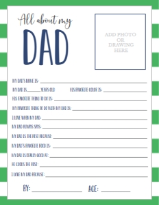 Father's Day Green About My Dad: Father's Day Green About My Daddy