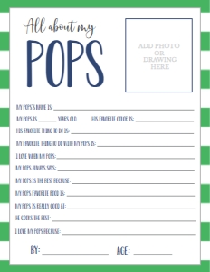 Father's Day Green About My Pops: Father's Day Green About My Daddy