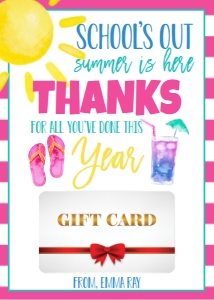 School Gift Card Holder Teacher Schools Out: School Gift Card Holder Teacher Schools Out
