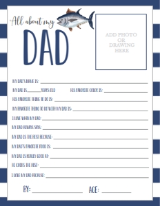 Father's Day Fish About My Dad: Father's Day Fish About My Daddy
