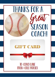 Gift Card Holder Baseball: Gift Card Holder Baseball