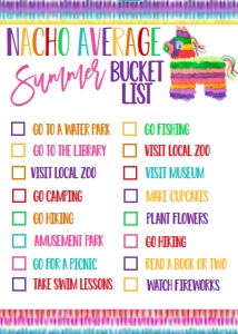 Summer Bucket List Nacho Average: Summer Bucket List Nacho Average