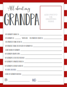 Father's Day Fireman About My Grandpa: Father's Day Fireman About My Daddy