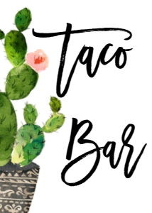 Baby Shower Cactus Taco Bout a Baby Sign Taco Bar: Farewell Catus Party Taco Bout Invite