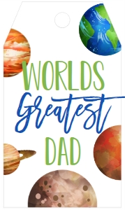 Favor Tag Father's Day Worlds Greatest: Favor Tag Father's Day Worlds Greatest