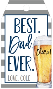 Favor Tag Father's Day Cheers: Favor Tag Father's Day Cheers