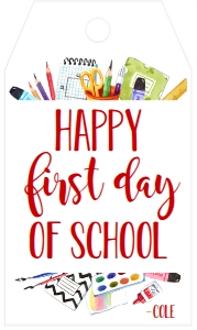 Back to School Tag First Day: Back to School Tag First Day