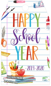 Back to School Tag Happy School Year design preview