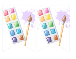 Birthday Art Party Pastel Banner: Birthday Art Party Pastel