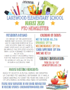 School Teacher PTO Newsletter Supplies design preview