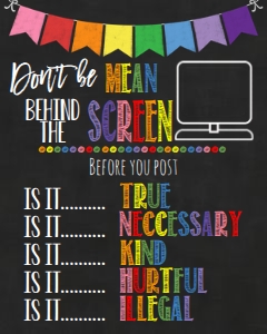 School Classroom Sign Screen Time: School Classroom Sign Screen Time