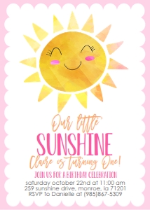 Birthday Sunshine Pink design preview